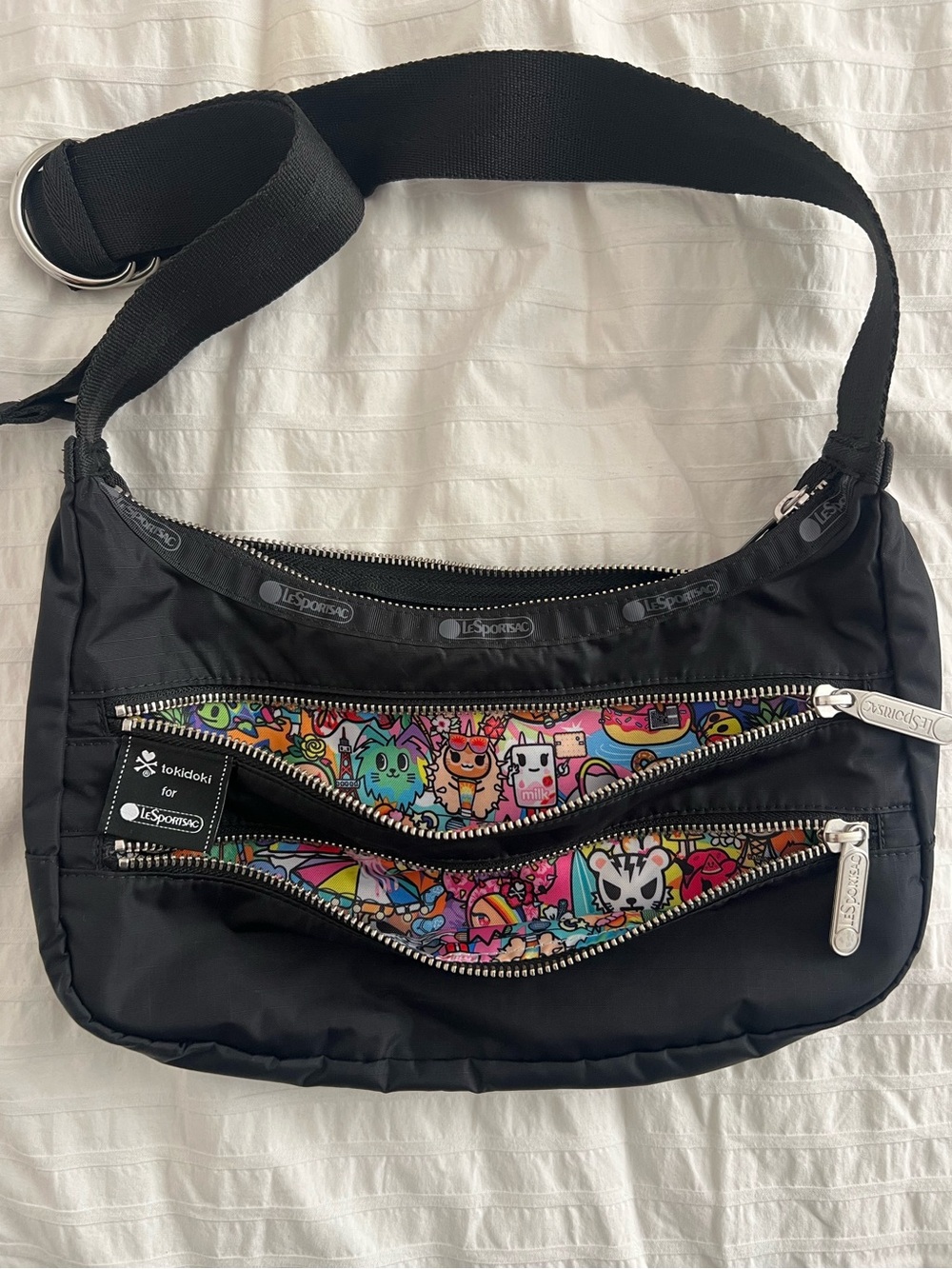 tokidoki x LeSportSac Black Crossbody Bag
